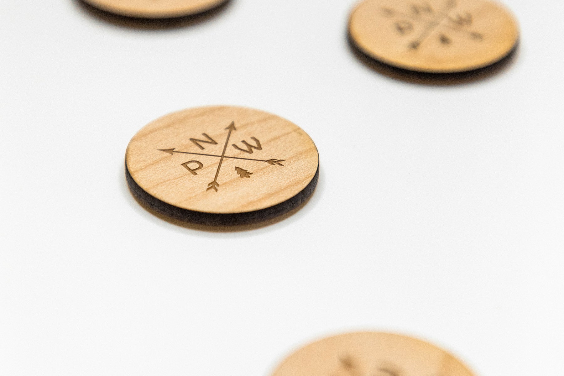 circular pnw fridge magnets