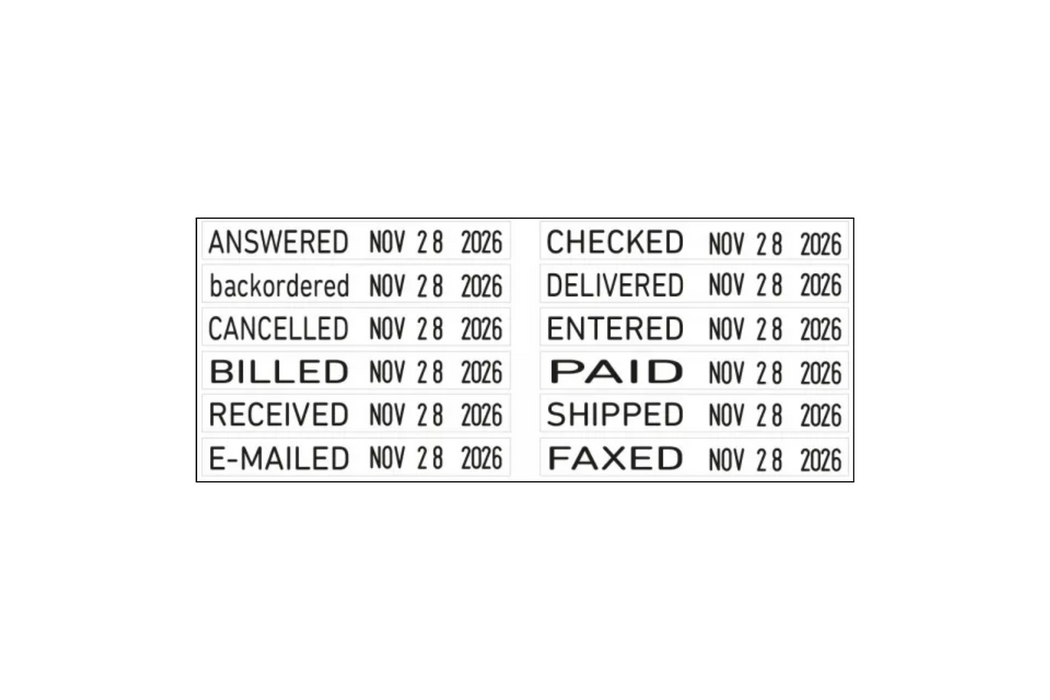 5117 Phrase Dater by Superior Stamp and Sign.