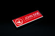 3" x 1" Engraved Name Badge by Superior Stamp and Sign.
