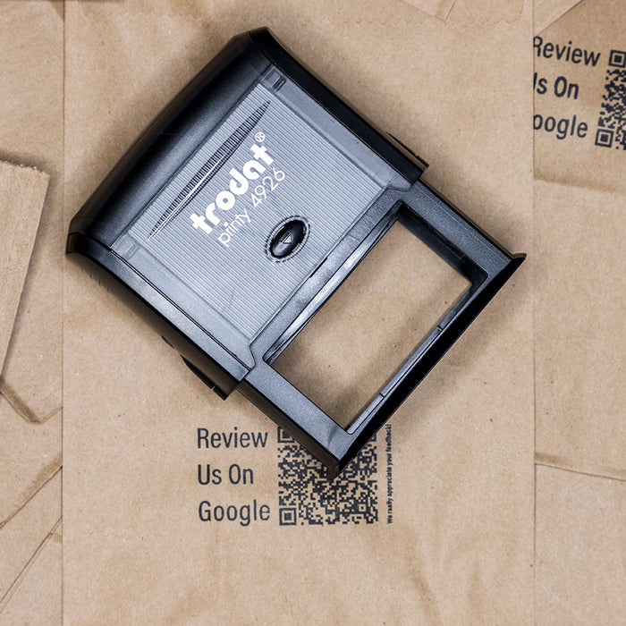 using rubber stamps on your product packaging
