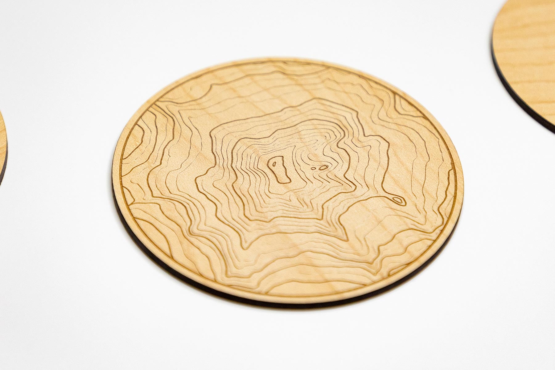 maple topography coaster