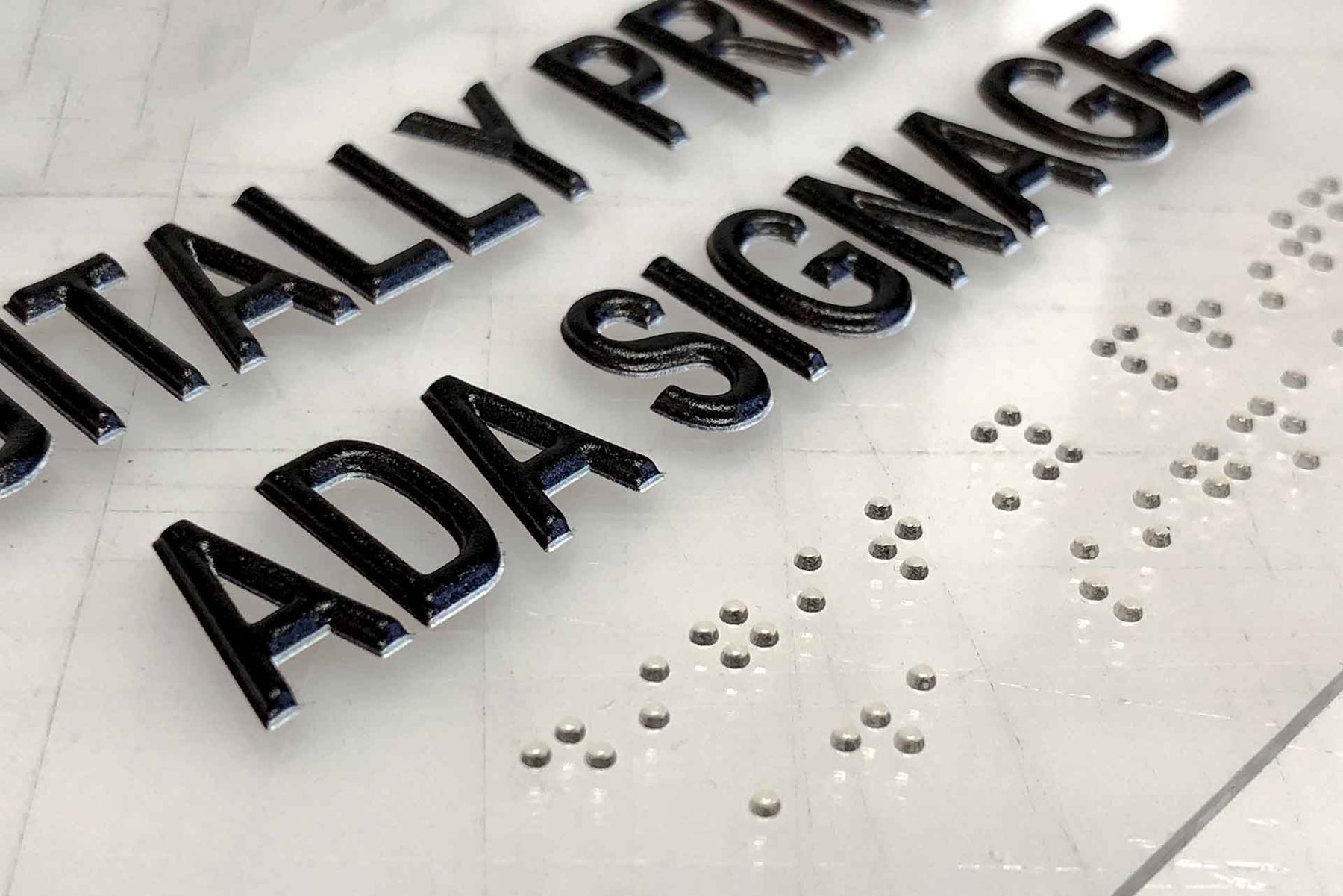 digitally printed ADA signage