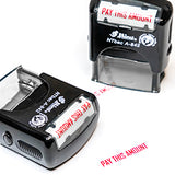 Pay This Amount Custom Text Self Inking Stamps