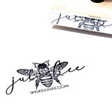 custom bee rubber stamp
