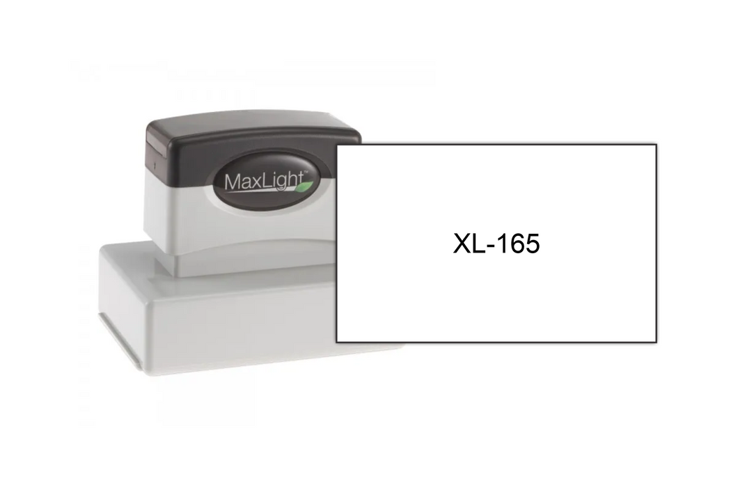 MaxLight XL-165 (1-5/8" x 2-5/8") by Superior Stamp and Sign.