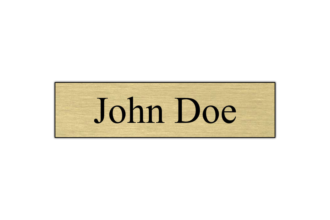 8" x 2" Engraved Name Plate - 1 Line by Superior Stamp and Sign.