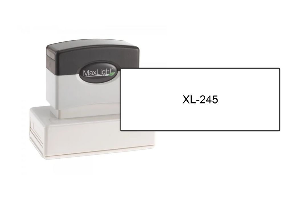 MaxLight XL-245 (1-1/4" x 3-3/16") by Superior Stamp and Sign.