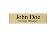 8" x 2" Engraved Name Plate - 2 Line by Superior Stamp and Sign.