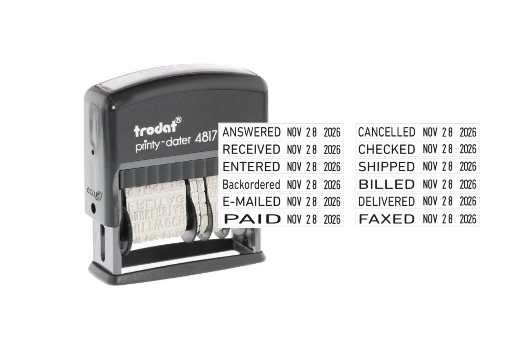 Trodat Daters and Custom Date Stamps