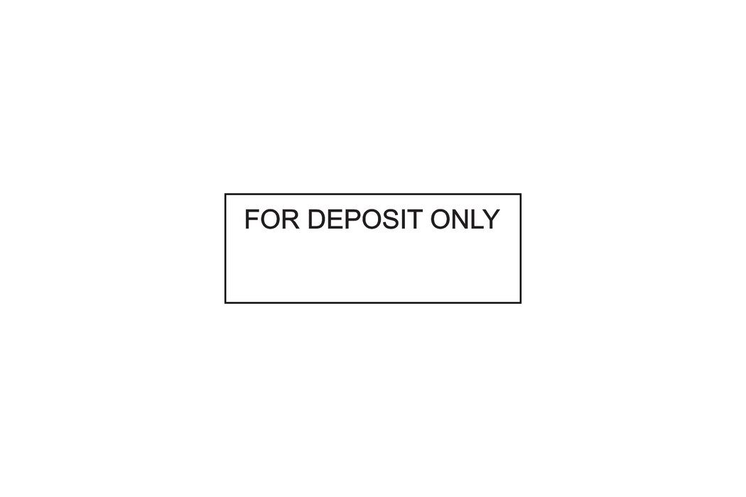 For Deposit Only Stamp - 3 Lines by Superior Stamp and Sign.