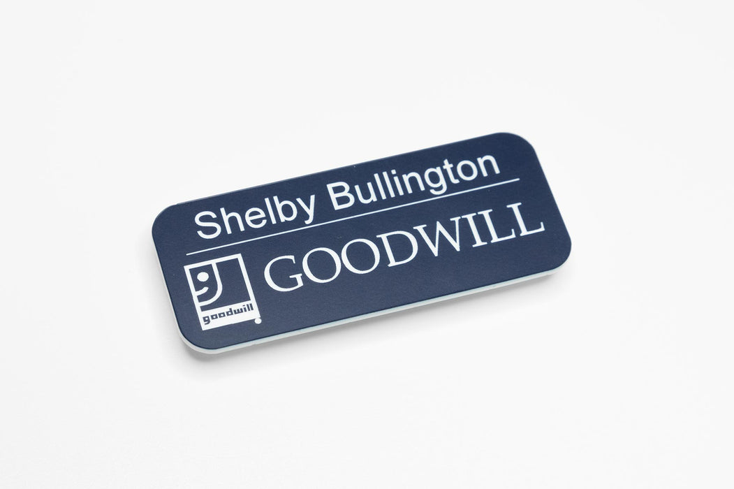 3" x 1.5" Engraved Name Badge by Superior Stamp and Sign.