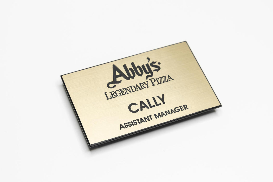3" x 2" Engraved Name Badge by Superior Stamp and Sign.
