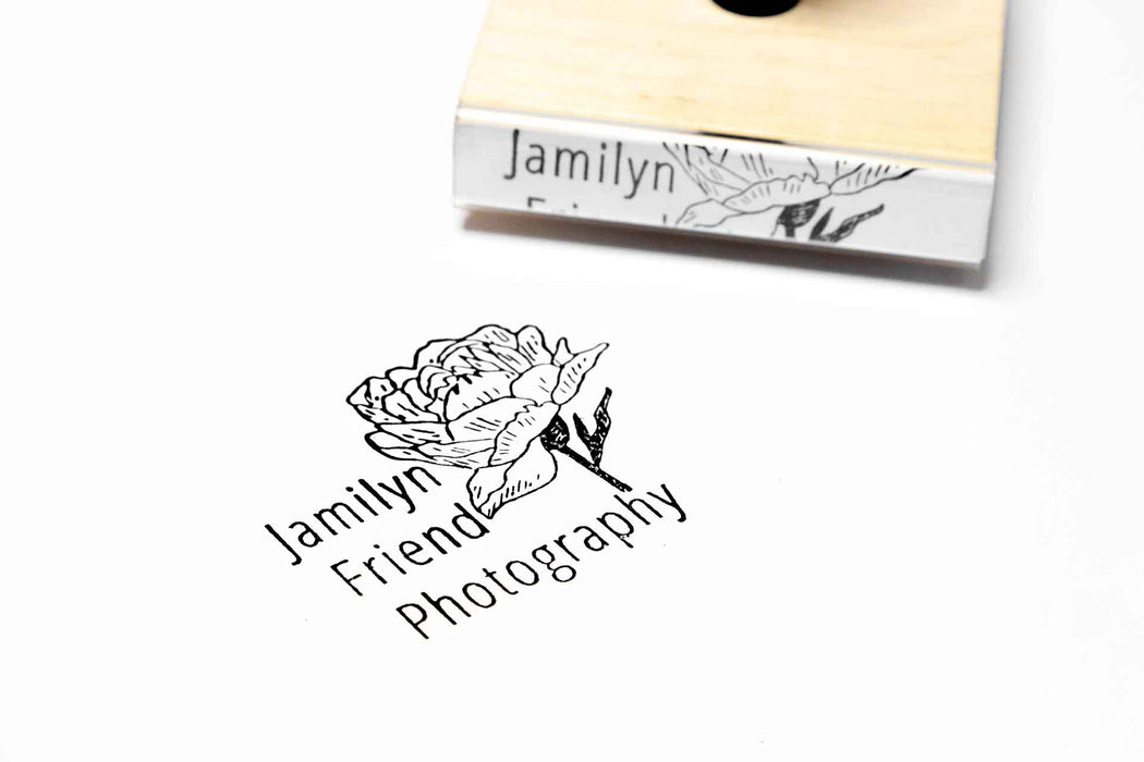 Jamilyn Friend Photography Wooden Logo Stamp