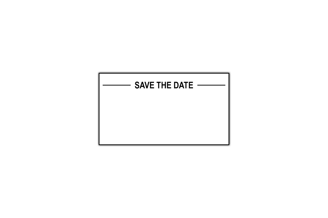 Minimal Save the Date Stamp by Superior Stamp and Sign.
