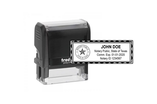 Texas Notary Stamp by Superior Stamp and Sign.